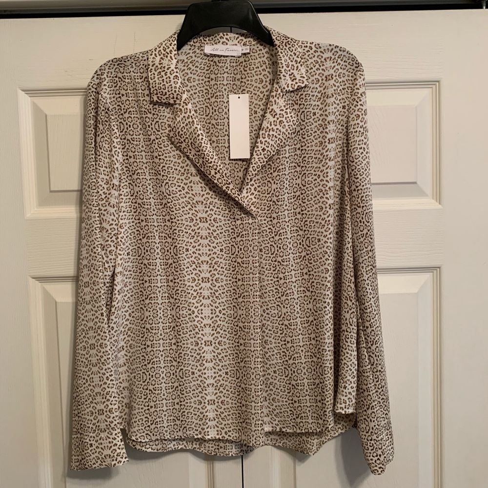 NWT leopard print blouse from Nordstrom